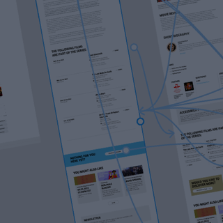 Protoptyp in Bearbeitungsansicht mit angeschnittenen Artboards