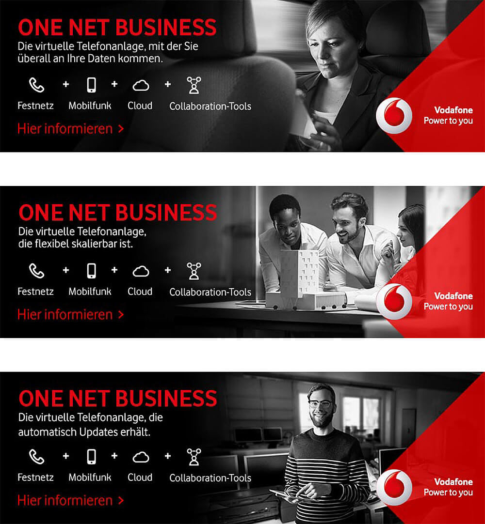Vodafone One Net Business Banner
