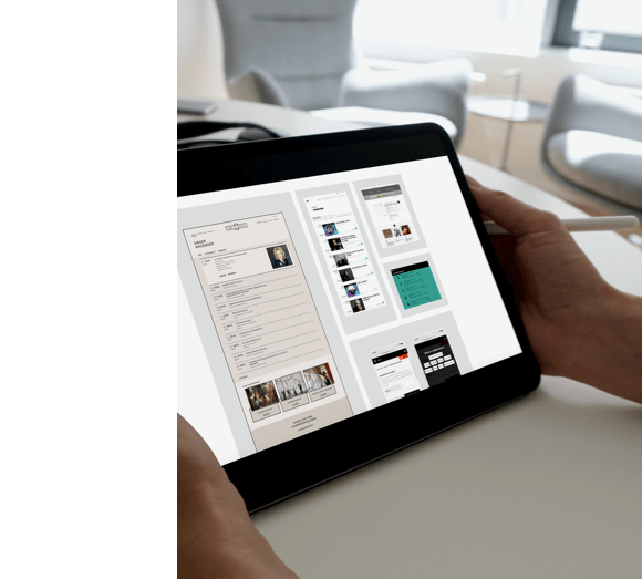 Tablet mit digitaler Best Practice Sammlung